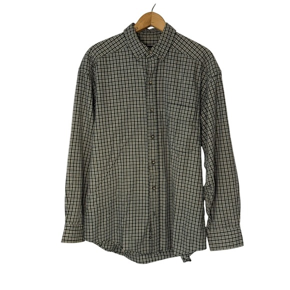Sonoma Other - Sonoma Mens Plaid Button Up Green Long Sleeve Shirt Size Medium